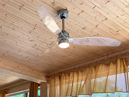 Люстра - вентилятор Mini Eterfan shiny white 1L 32020L1 на веранде