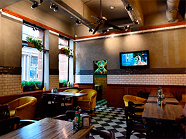 Потолочные вентиляторы Nisos в баре "Нахлебник"