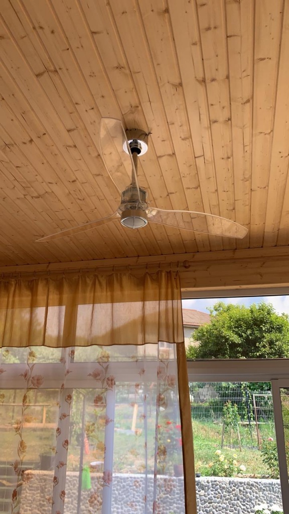 Люстра - вентилятор Mini Eterfan shiny white 1L 32020L1 Люстра - вентилятор Mini Eterfan shiny white 1L 32020L1