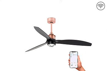 Люстра-вентилятор Just Fan Led Copper Black DC Smart 33418WP-10