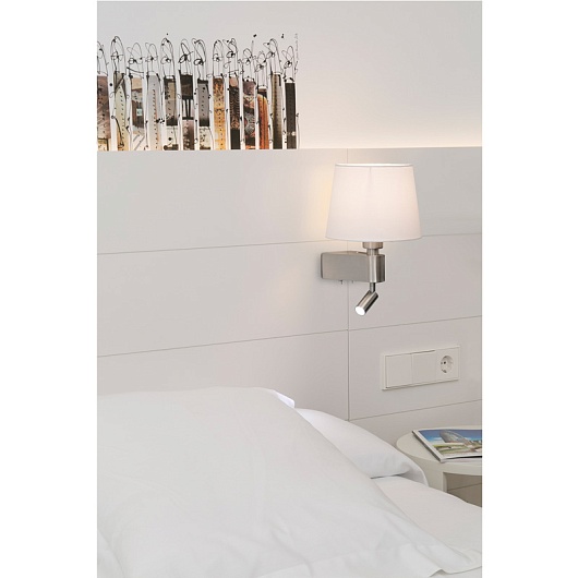 Светильник настенный Room nickel+white 29976