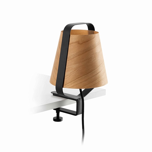 Лампа настольная Stood black+wood 29845