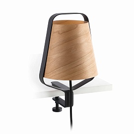 Лампа настольная Stood black+wood 29845