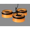 Подвесной светильник Faro Stood black+wood 29567