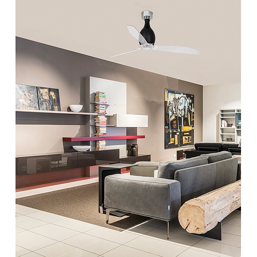 Потолочный вентилятор Mini Eterfan Black Shiny Trans DC 32026