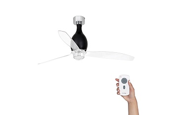 Люстра-вентилятор Mini Eterfan Led Black Shiny Trans DC 32026-10