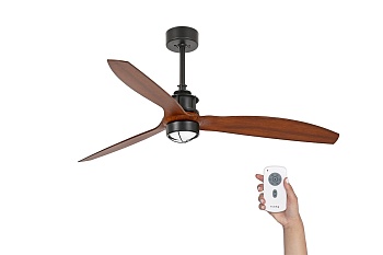 Люстра-вентилятор Just Fan Led Black Wood DC 33395-10