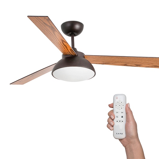 Люстра-вентилятор Rodas Led Brown DC 33523