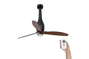 Люстра-вентилятор Eterfan Led Black Matt Wood DC 32004-10
