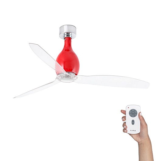 Потолочный вентилятор Mini Eterfan Red Shiny Trans DC 32029