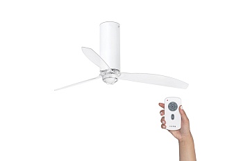 Люстра-вентилятор Tube Fan Led White Matt Trans DC 32034-9
