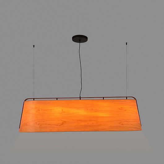 Подвесной светильник Faro Stood black+wood 29849