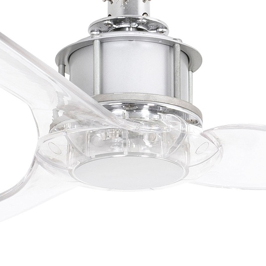 Потолочный вентилятор Mini Just Fan Chrome Trans DC 33426