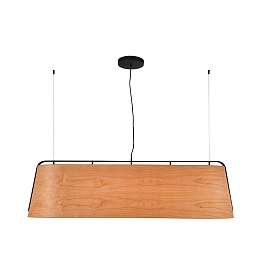 Подвесной светильник Faro Stood black+wood 29849