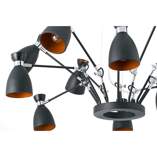 Подвесной светильник Faro Retro black+copper 20048