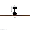 Потолочный вентилятор Bali Black Wood DC 33516DC