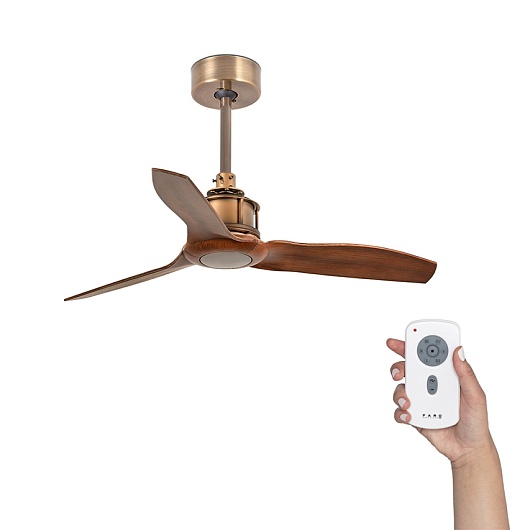 Потолочный вентилятор Mini Just Fan Old Gold Wood DC 33428
