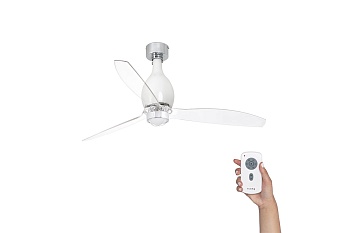 Люстра-вентилятор Mini Eterfan Led White Shiny Trans DC 32020-9