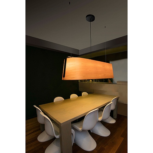 Подвесной светильник Faro Stood black+wood 29849