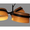 Подвесной светильник Faro Stood black+wood 29567