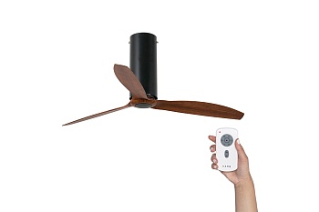 Потолочный вентилятор Tube Fan Black Matt Wood DC 32037