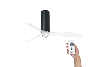 Люстра-вентилятор Tube Fan Led Black Matt Trans DC 32036-10
