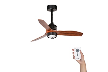 Люстра-вентилятор Mini Just Fan Led Black Wood DC 33425-10