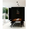 Подвесной светильник Faro Pluma black+gold 64172
