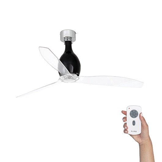 Потолочный вентилятор Mini Eterfan Black Matt Trans DC 32027