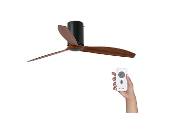 Потолочный вентилятор Mini Tube Fan Black Matt Wood DC 32042