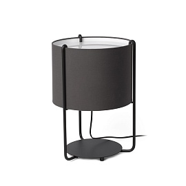 Лампа настольная Drum black+grey 24020-32