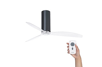 Потолочный вентилятор Tube Fan Black Shiny Trans DC 32035