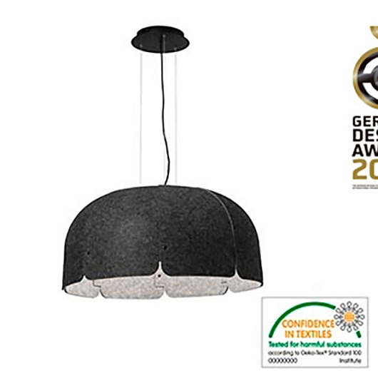 Подвесной светильник Faro Mute dark grey 20101