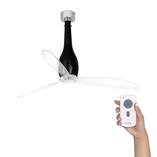 Потолочный вентилятор Eterfan Black Shiny Transparent DC 32002