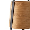 Лампа настольная Stood black+wood 29846