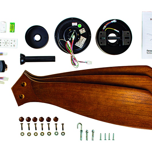 Потолочный вентилятор Bali Black Wood DC 33516DC