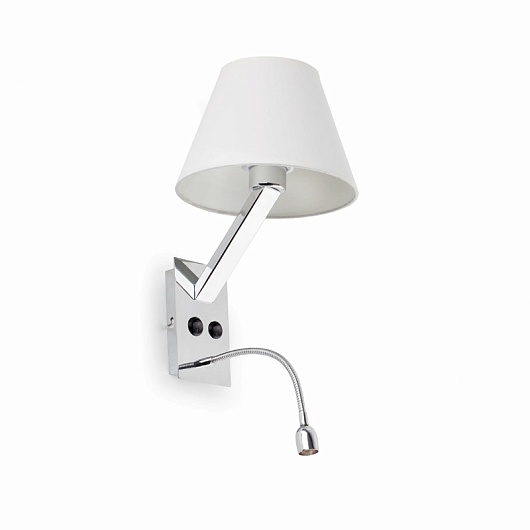 Светильник настенный Moma chrome+white 68506