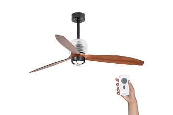 Люстра-вентилятор Deco Fan Led Black Wood DC 33395D-10