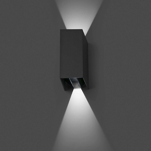 Уличный настенный светильник Blind dark grey 70634