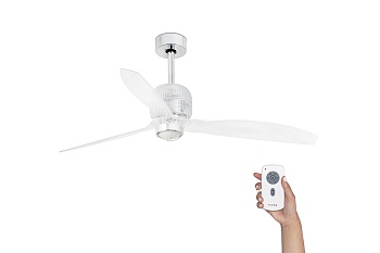 Люстра-вентилятор Deco Fan Led Chrome Trans DC 33394D-9
